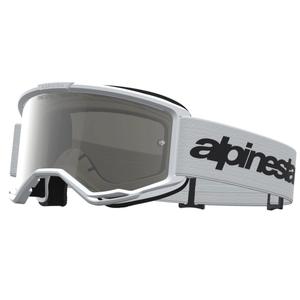 Motokrosové okuliare Alpinestars Vision 3 Wordmark bielo-čierne