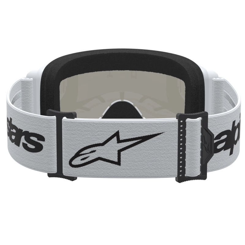 Motokrosové okuliare Alpinestars Vision 3 Wordmark bielo-čierne