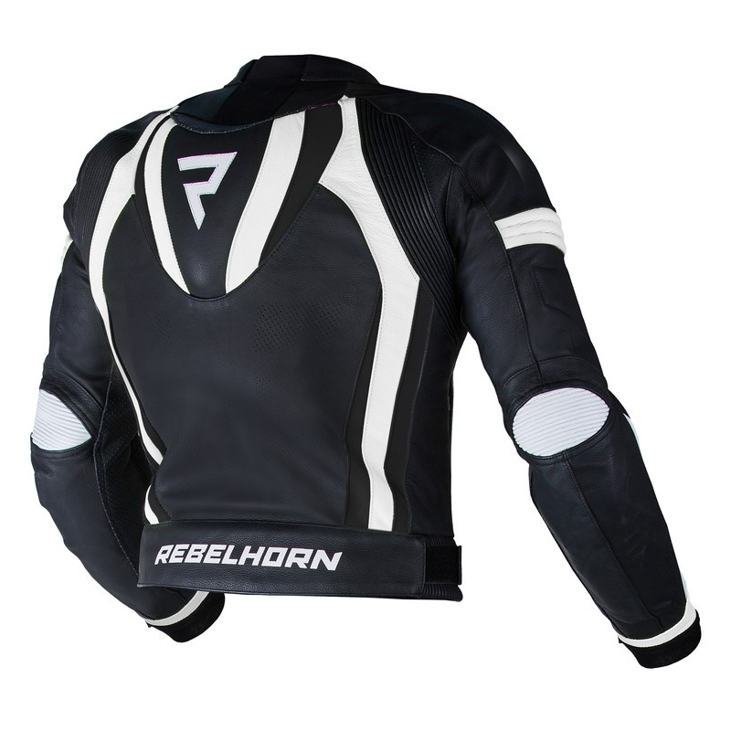 Bunda na motocykel Rebelhorn Piston II PRO čierno-biela výpredaj