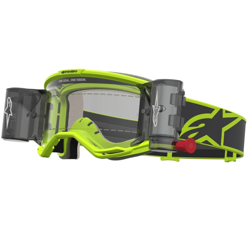 Motokrosové okuliare Alpinstars Vision 5 Rora Roll-Off fluo žlto-čierne