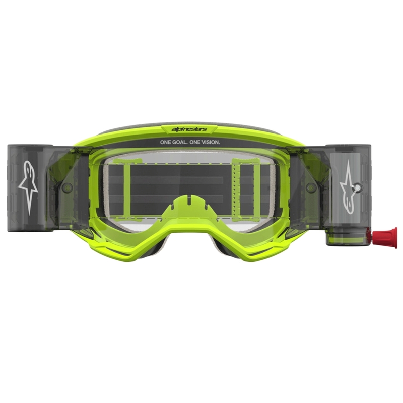 Motokrosové okuliare Alpinstars Vision 5 Rora Roll-Off fluo žlto-čierne