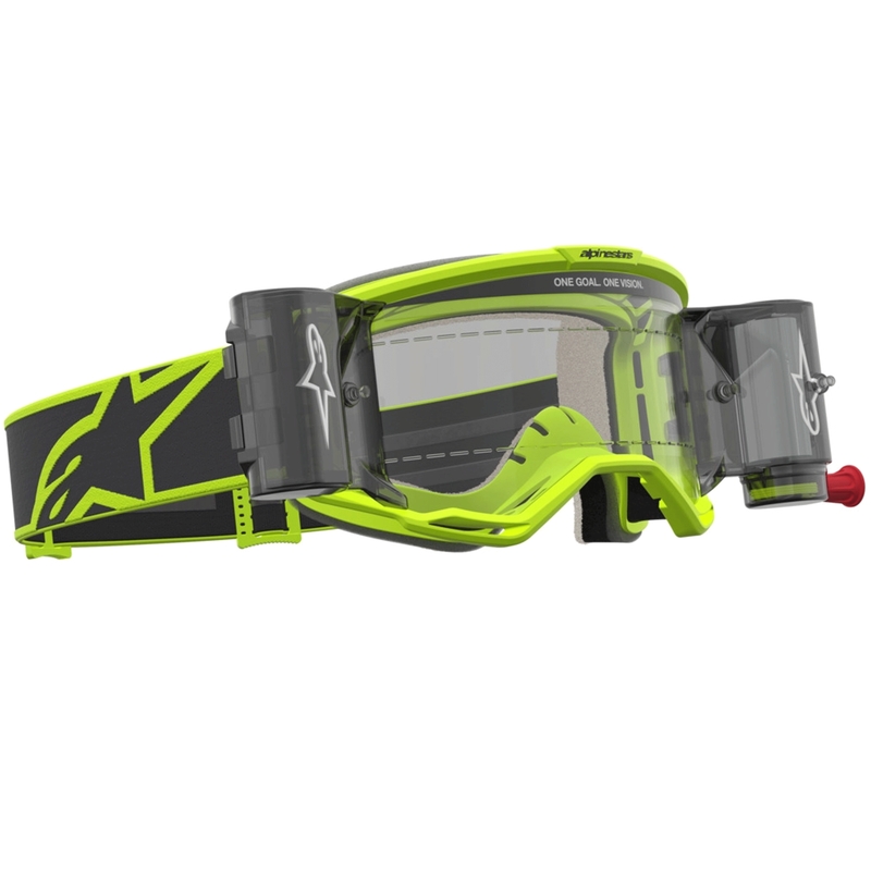Motokrosové okuliare Alpinstars Vision 5 Rora Roll-Off fluo žlto-čierne