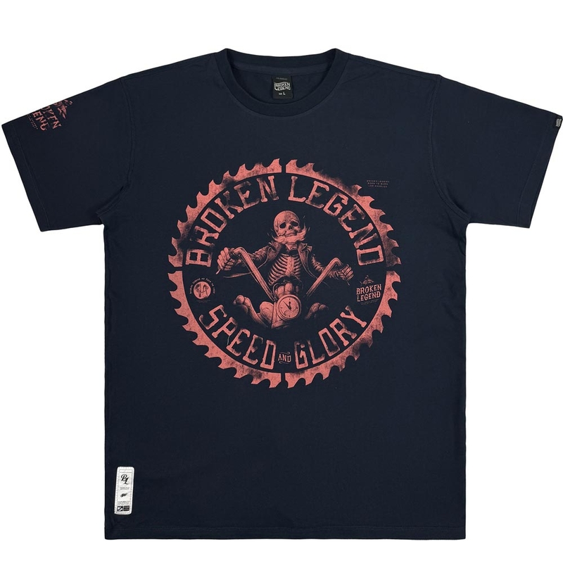 Tričko Yakuza Premium Hellrider BL 303 tmavo modré