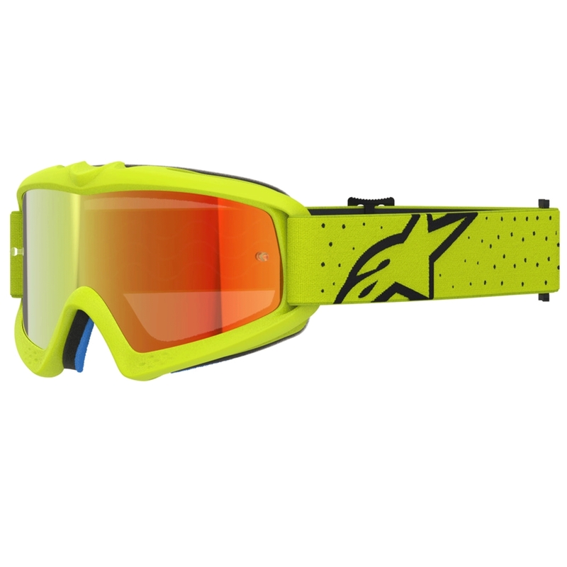 Detské motokrosové okuliare Vision Youth Vesta fluo žlto-čierne