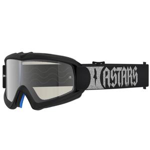 Detské motokrosové okuliare Alpinestars Vision Youth Atrox čierno-strieborné