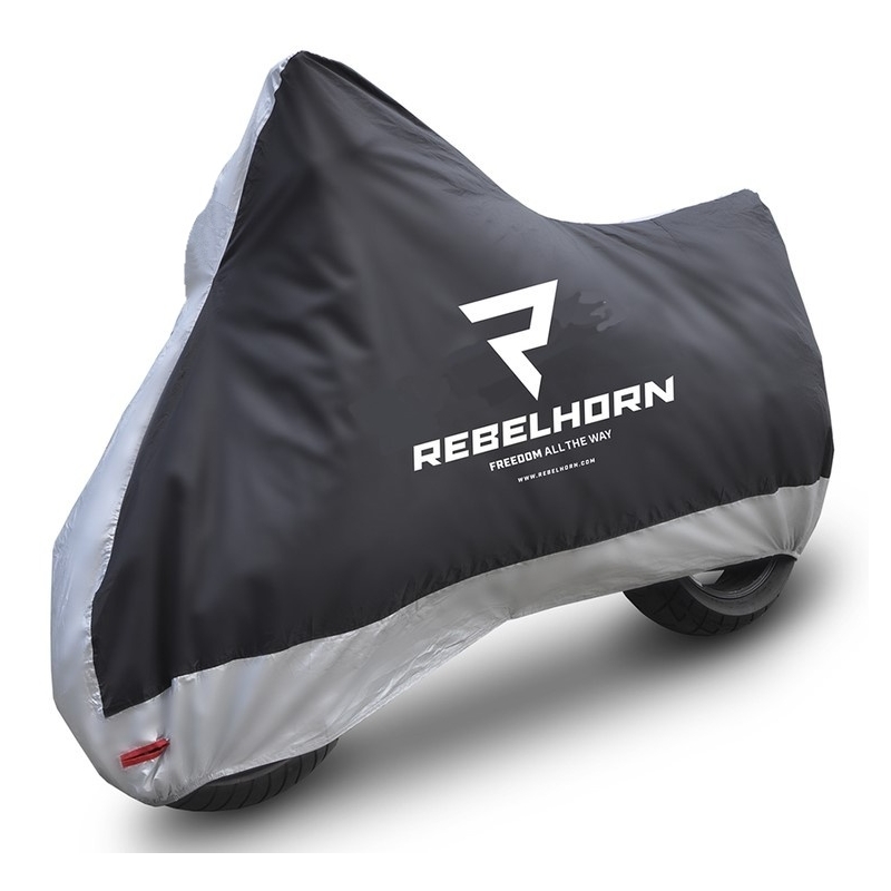 Plachta na motocykel Rebelhorn Cover II čierno-strieborná