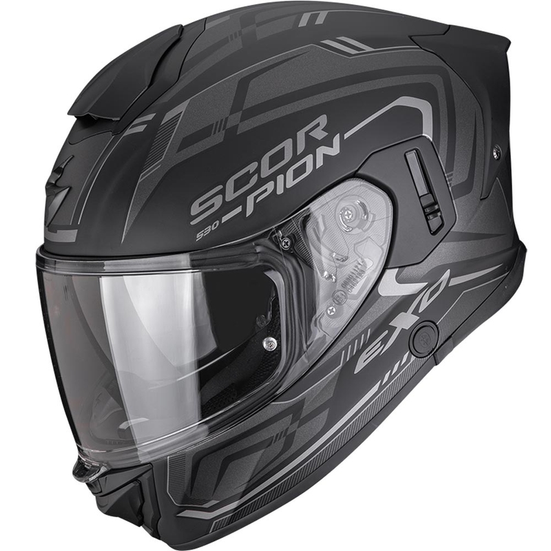 Integrálna helma na motorku Scorpion EXO-530 Air Slope matná čierno-strieborná