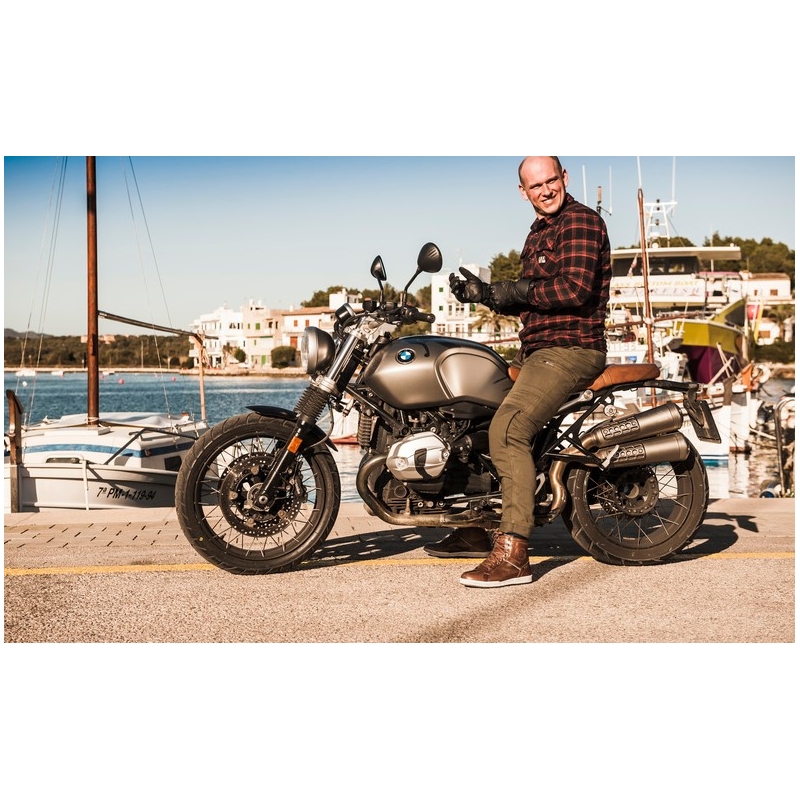 Jeansy na motocykel BROGER Alaska zelené