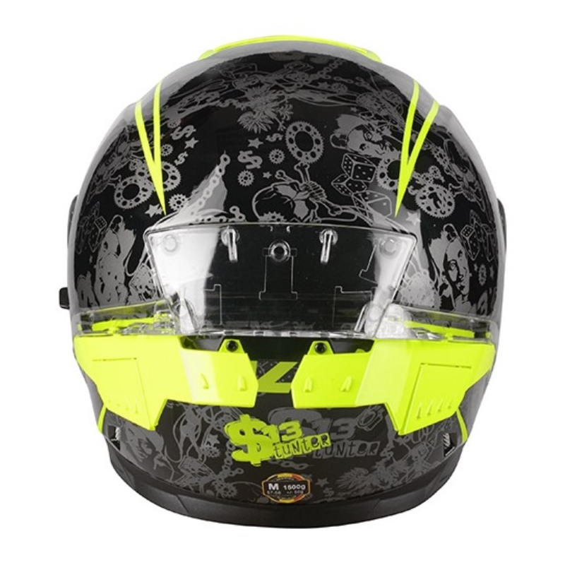 Integrálna prilba na motocykel Lazer Rafale SR $13 Original čierno-šedo-fluorescenčno žltá výpredaj