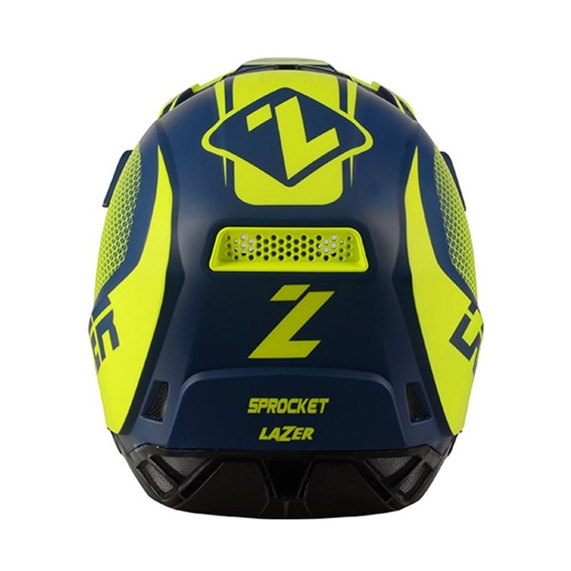 Motokrosová prilba Lazer X9 Sprocket modro-fluorescenčno žltá