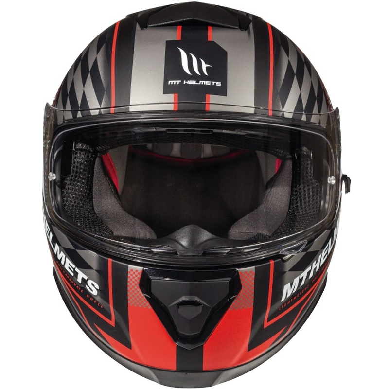 Integrálna prilba na motocykel MT Thunder 3 SV Isle Of Man čierno-šedo-červená výpredaj
