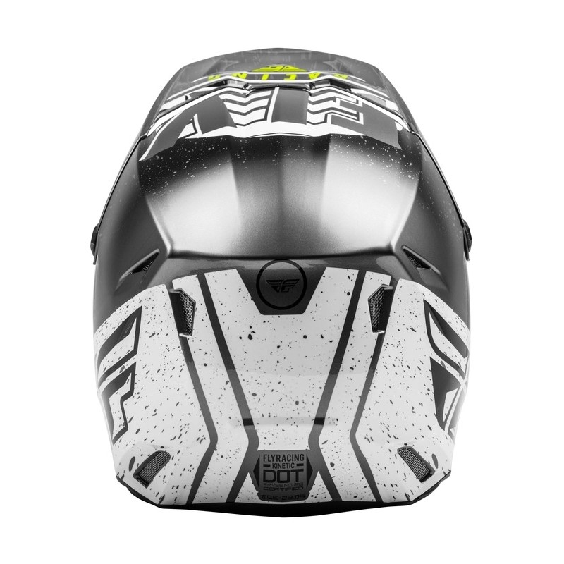 Motokrosová prilba FLY Racing Kinetic K120 čierno-bielo-fluorescenčno žltá