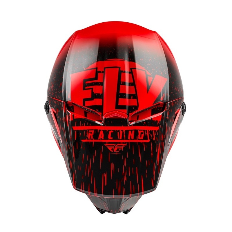 Motokrosová prilba FLY Racing Kinetic K120 červeno-čierna