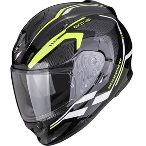 Integrálna helma na motorku Scorpion EXO-491 KRIPTA čierno-fluo žlto-biela