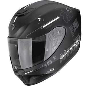 Integrálna helma na motorku Scorpion EXO-391 Iron matná čierno-strieborná