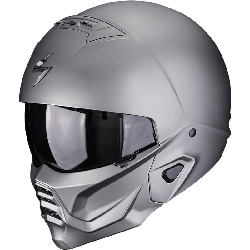 Modulárna helma na motorku Scorpion EXO-COMBAT II Solid matná titánovo šedá