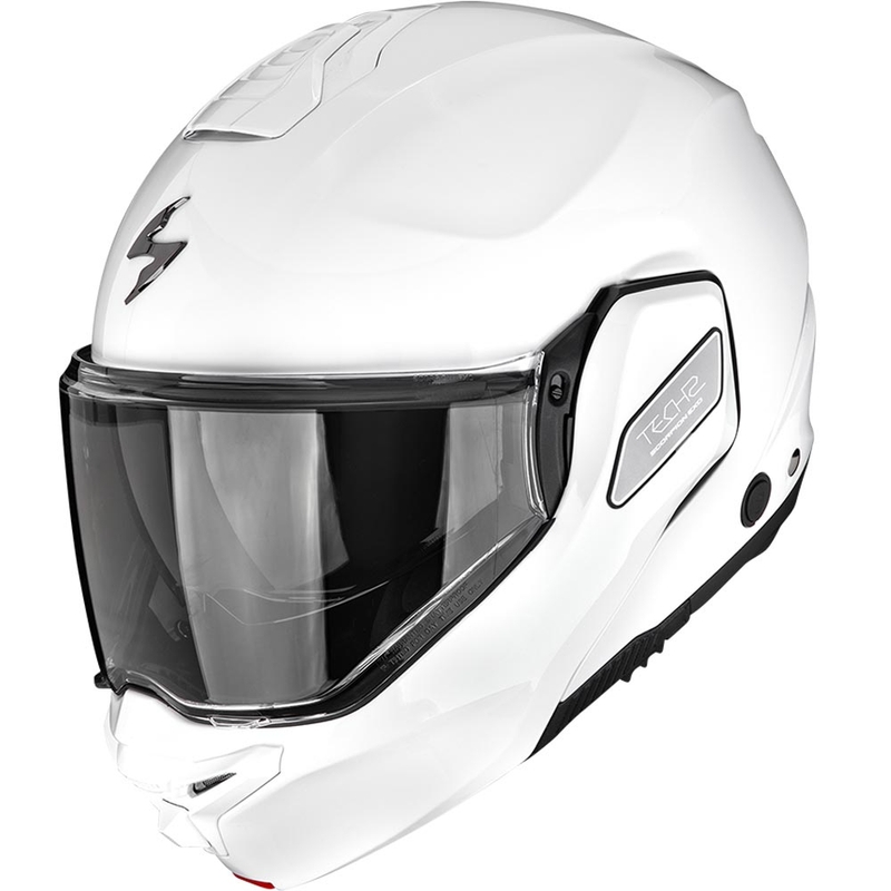 Preklápacia helma na motorku Scorpion EXO-TECH II Solid biela