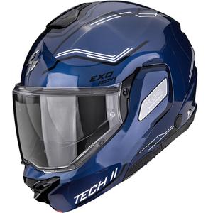 Preklápacia helma na motorku Scorpion EXO-TECH II Dash modro-čierno-biela