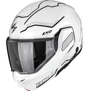 Preklápacia helma na motorku Scorpion EXO-TECH II Dash bielo-strieborno-čierna