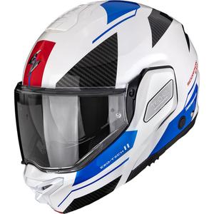 Preklápacia helma na motorku Scorpion EXO-TECH II Void bielo-modro-strieborná