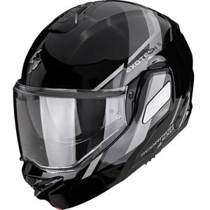 Preklápacia helma na motorku Scorpion EXO-TECH II Markus čierno-strieborná