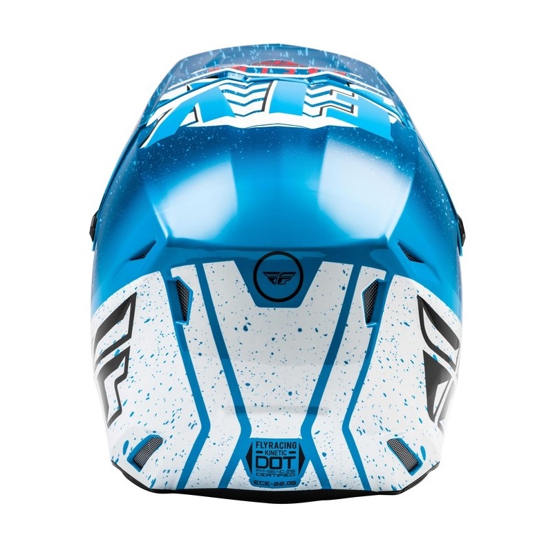 Motokrosová prilba FLY Racing Kinetic K120 modro-bielo-červená výpredaj