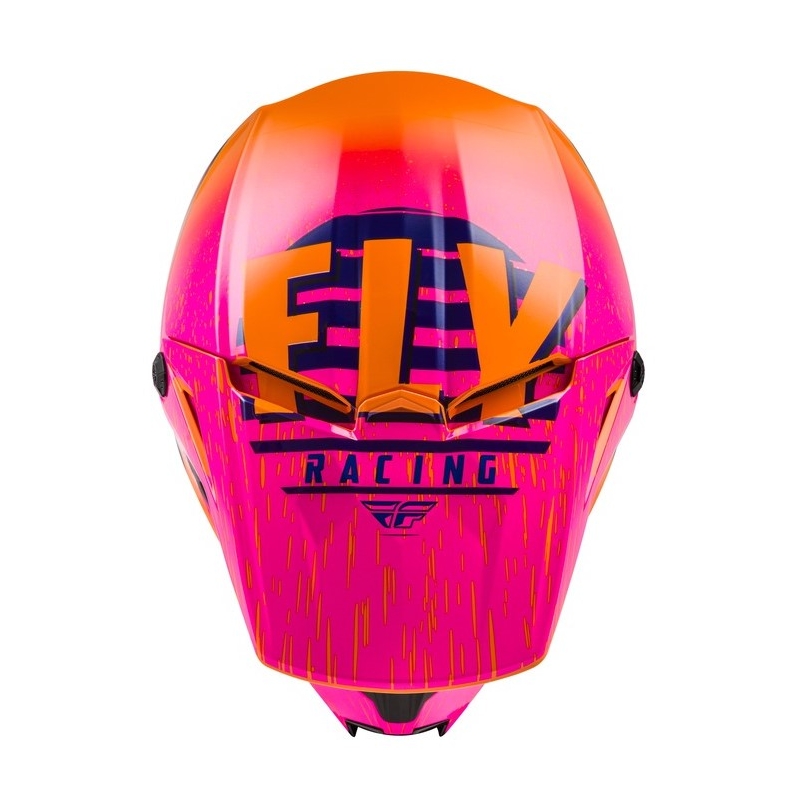 Motokrosová prilba FLY Racing Kinetic K120 oranžovo-ružovo-čierna