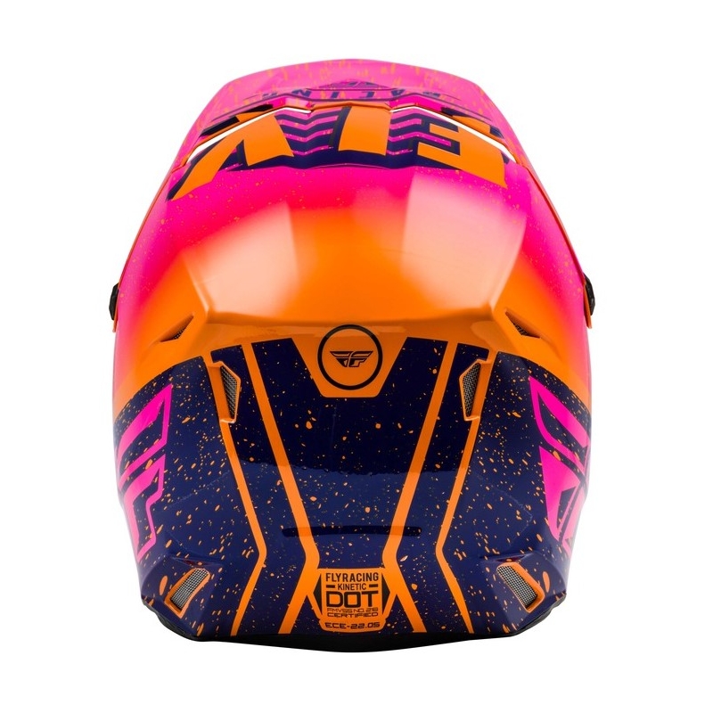 Motokrosová prilba FLY Racing Kinetic K120 oranžovo-ružovo-čierna