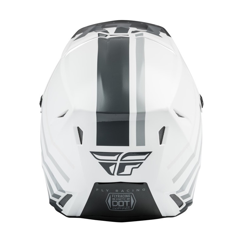 Motokrosová prilba FLY Racing Kinetic K120 bielo-čierno-šedá