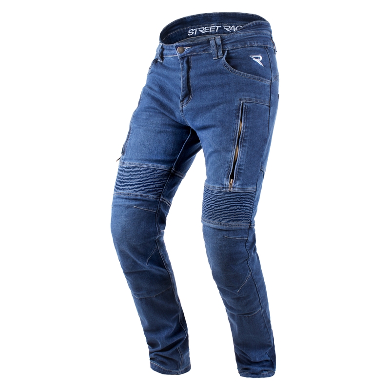 Jeansy na motocykel Street Racer Basic modré výpredaj