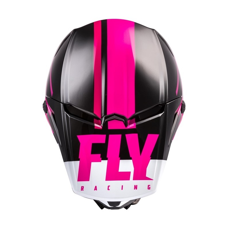 Motokrosová prilba FLY Racing Kinetic Thrive ružovo-čierno-biela