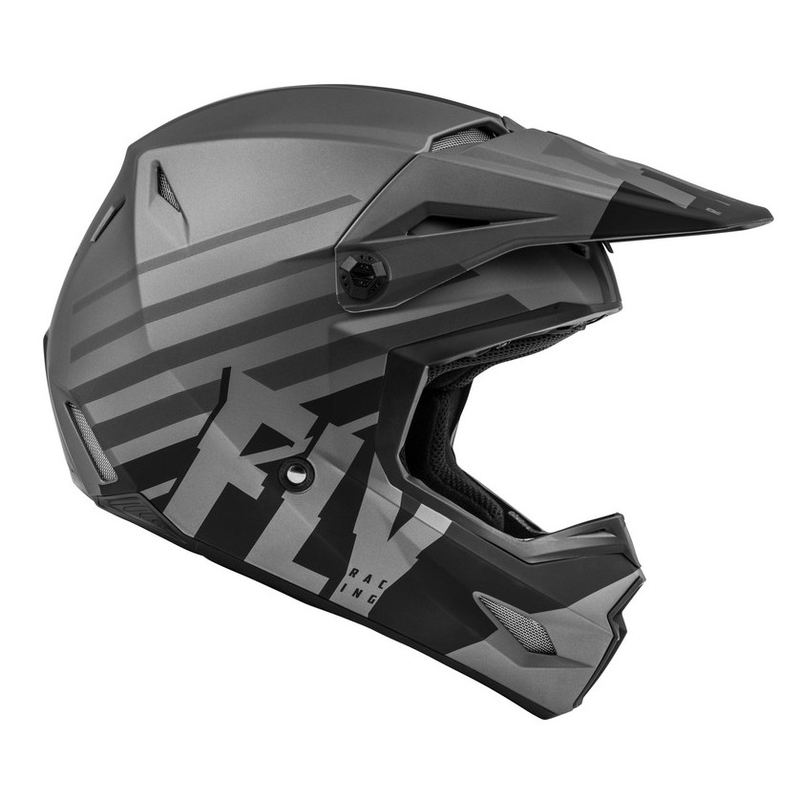 Motokrosová prilba FLY Racing Kinetic Thrive šedo-čierna