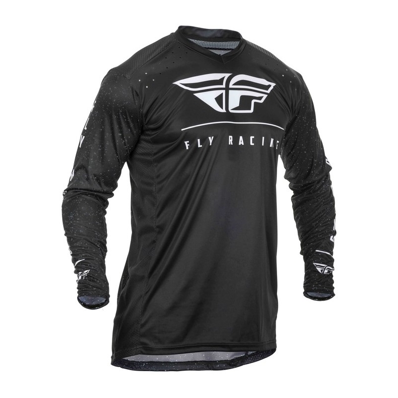 Motokrosový dres FLY Racing Lite 2020 čierno-biely výpredaj