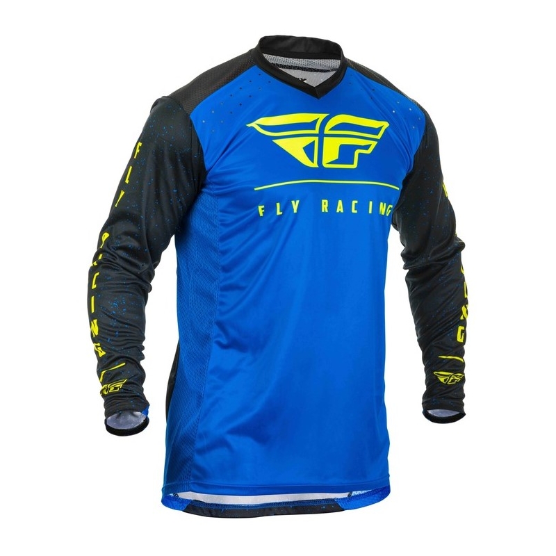 Motokrosový dres FLY Racing Lite 2020 modro-čierno-fluorescenčno žltý