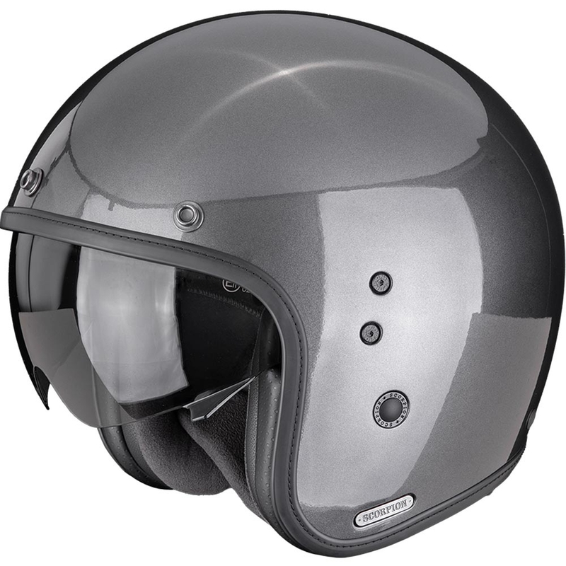 Otvorená prilba na motorku Scorpion Belfast II Solid metalická šedá
