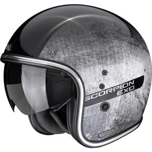 Otvorená helma na motorku Scorpion Belfast II Quest čierno-strieborná