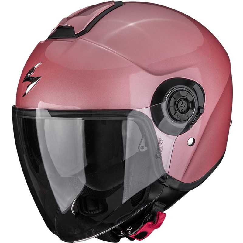Otvorená prilba na motorku Scorpion EXO-CITY II Solid metalická ružová
