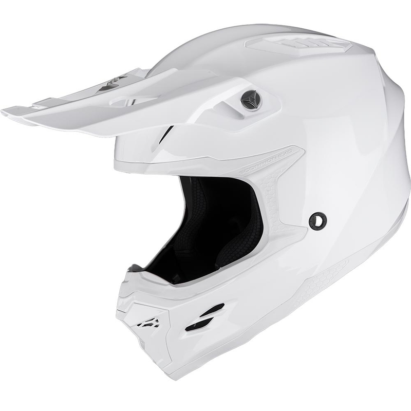 Motokrosová prilba Scorpion SMX-10 Solid biela