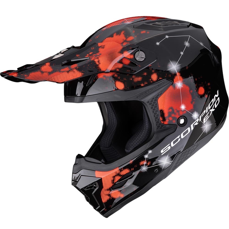 Motokrosová helma Scorpion SMX-10 Vibe čierno-červená