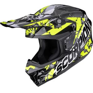Motokrosová prilba Scorpion SMX-10 Gasoline čierno-žltá