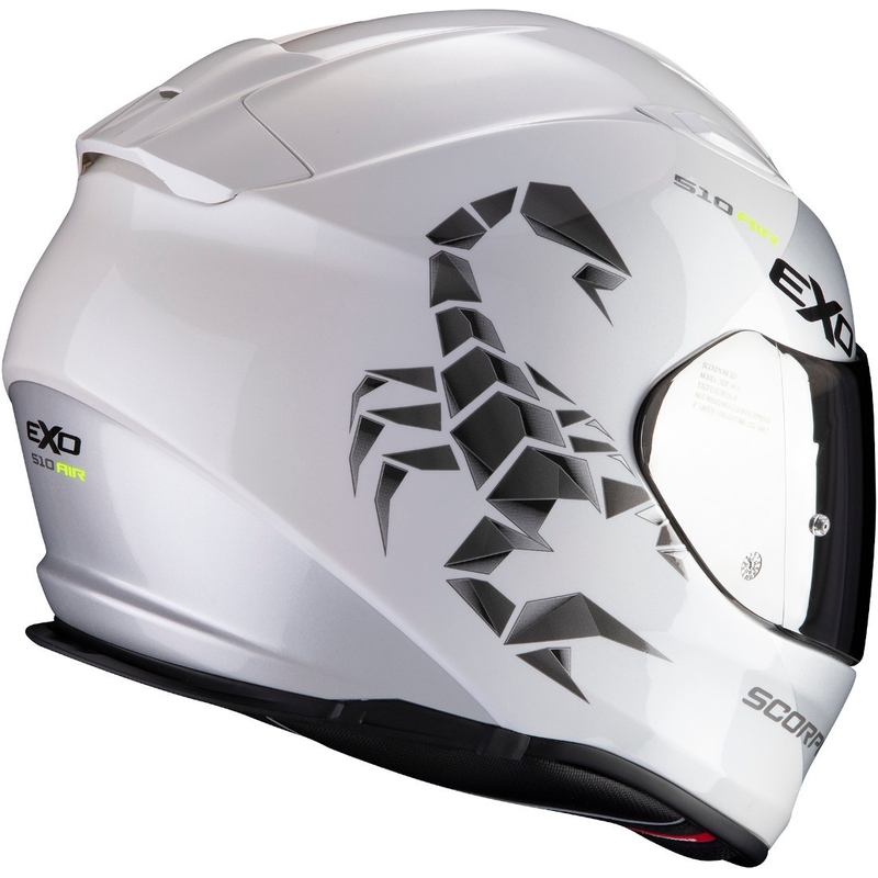 Integrálna prilba Scorpion EXO-510 Air Pique bielo-strieborná