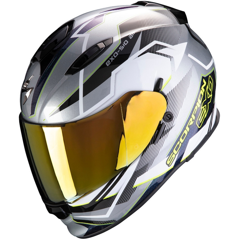 Integrálna prilba Scorpion EXO-510 Air Balt strieborno-bielo-fluorescenčno žltá výpredaj