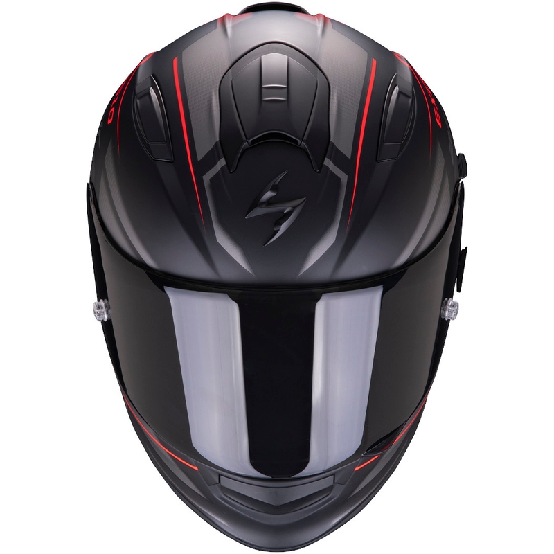 Integrálna prilba Scorpion EXO-510 Air Ferrum čierno-strieborno-červená