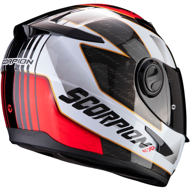 Integrálna prilba Scorpion EXO-490 Tour čierno-bielo-červená výpredaj