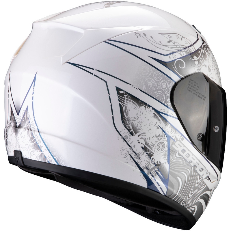 Integrálna prilba Scorpion EXO-390 Clara bielo-strieborná