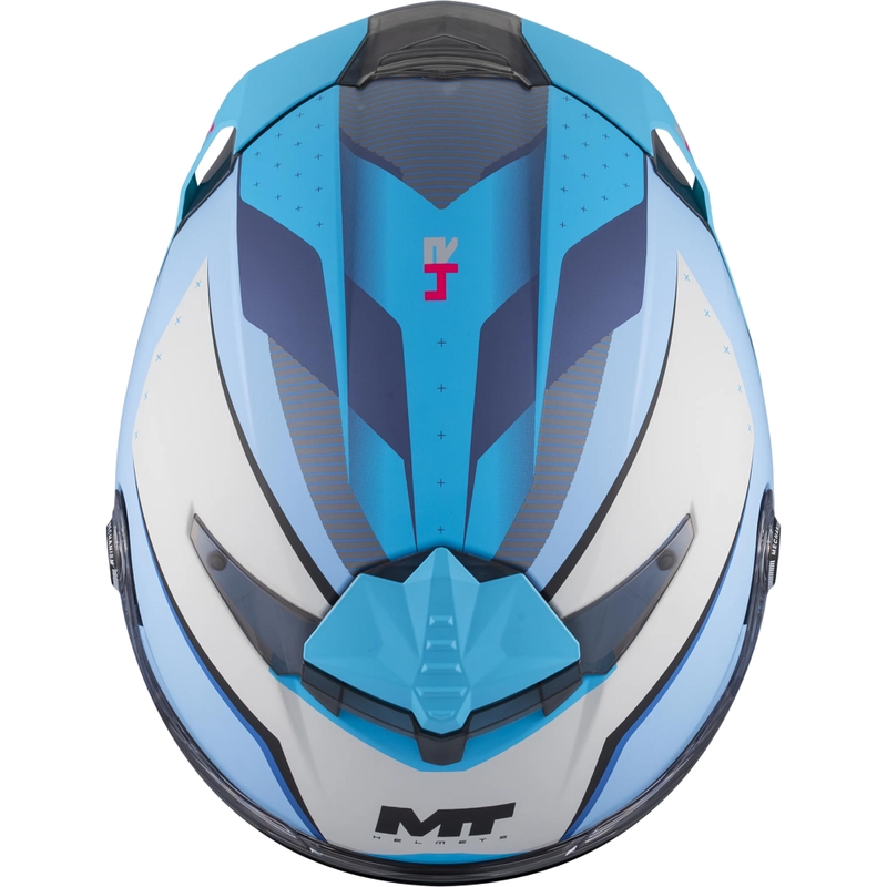 Integrálna prilba na motorku MT Thunder 4 R SV Wind Tunnel C7 matná modro-šedá