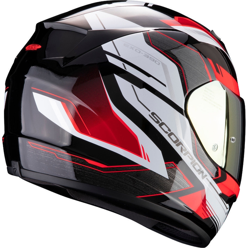 Integrálna prilba Scorpion EXO-390 Boost čierno-bielo-červená