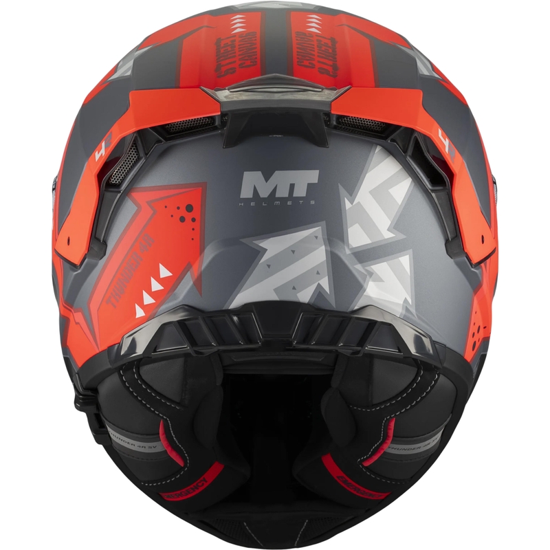 Integrálna prilba na motorku MT Thunder 4 R SV Canvas C5 čierno-šedo-červená