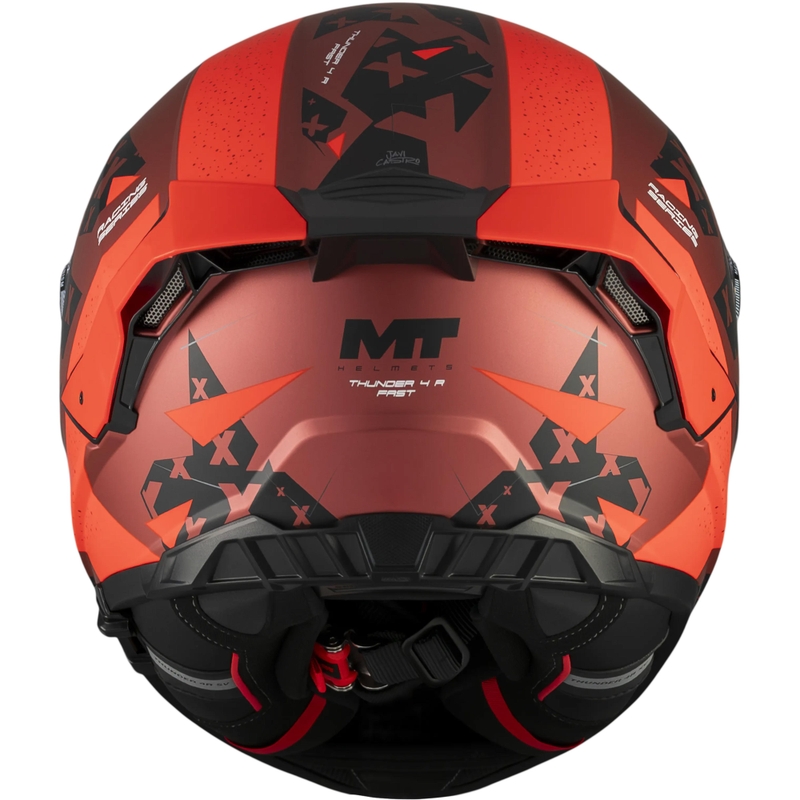 Integrálna prilba na motorku MT Thunder 4 R SV Fast C5 matná čierno-šedo-červená