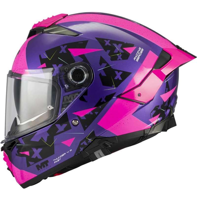 Integrálna prilba na motorku MT Thunder 4 R SV Fast C8 fialovo-ružovo-čierna